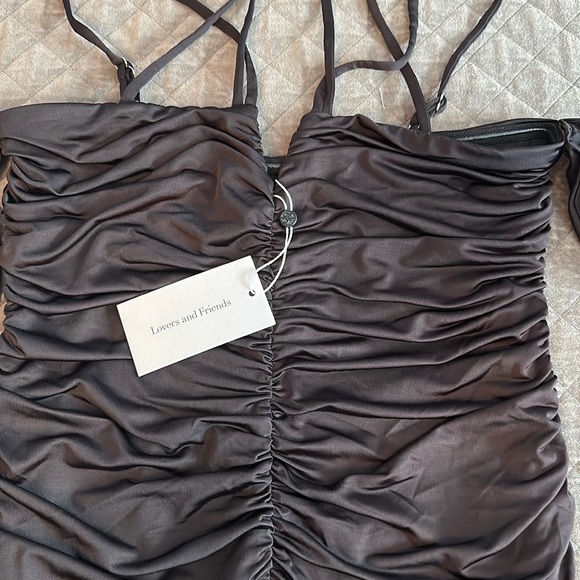 Lovers and Friends Revolve Elaine mini dress M black - Picture 3 of 3